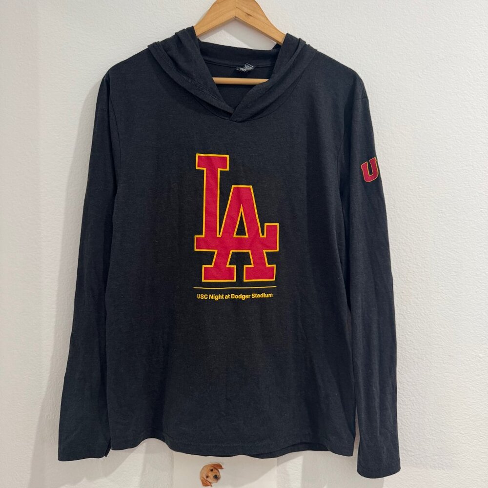 USC Trojans x LA Dodgers Exclusive Cotton Hoodie – Small, NEW